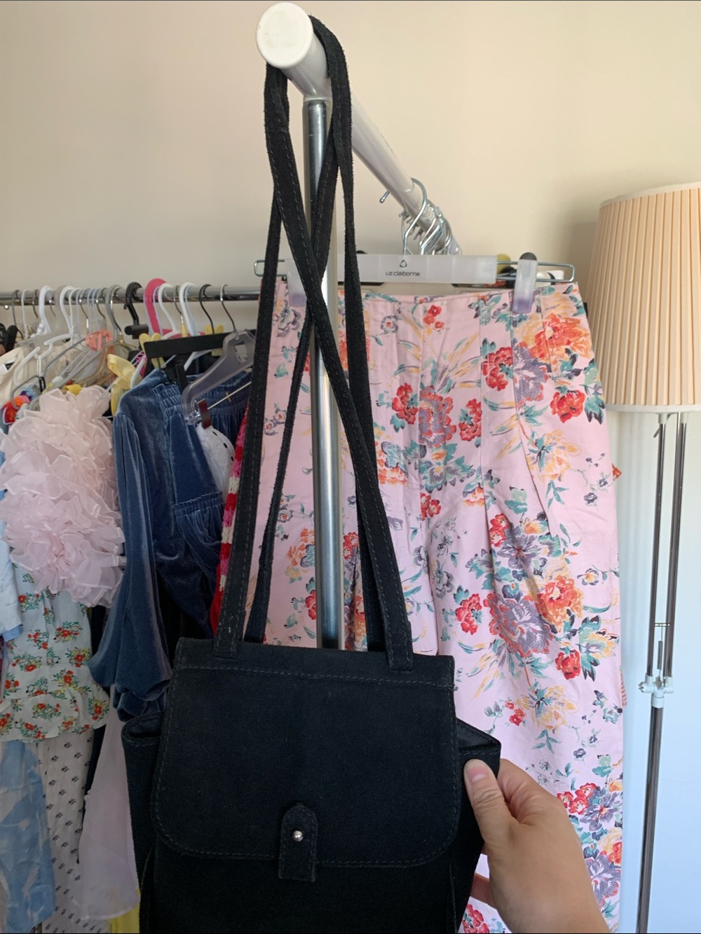 ASOS Real Leather Suede Backpack - Picture 2 of 5